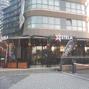 Estela coffe Ataköy Tente üzerine ışıklı kutu harf reklam